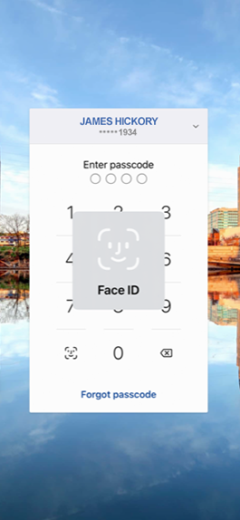 Login screen shown on OHCU's mobile app.