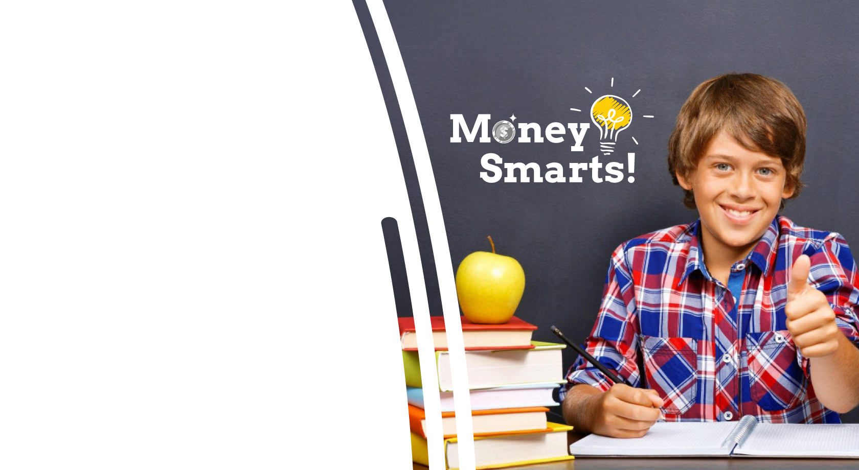 Child putting money in a savings jar. 